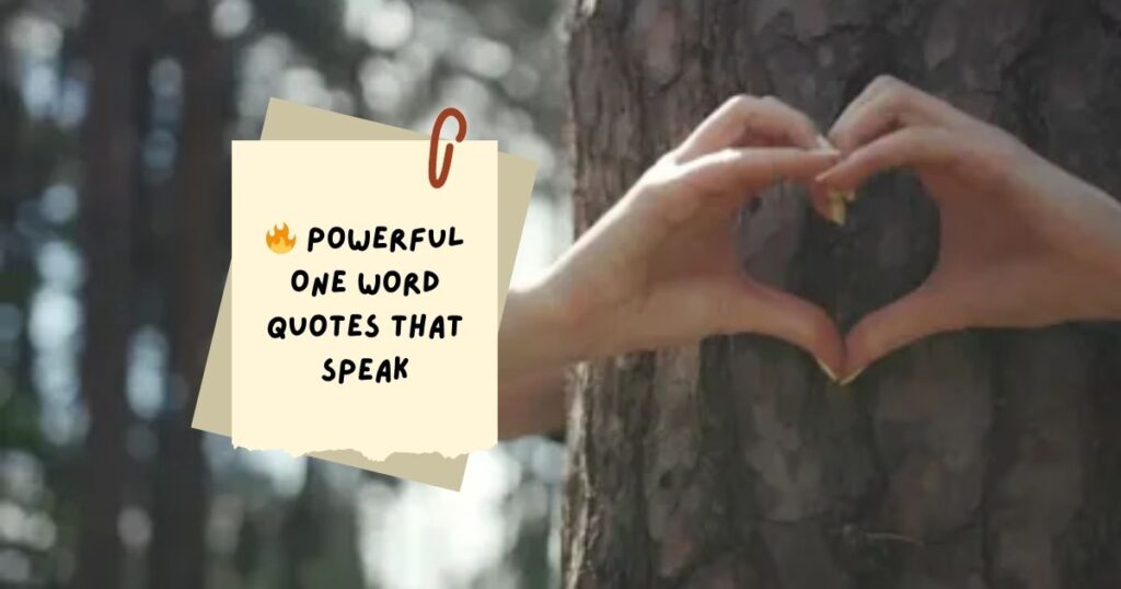One Word Quotes