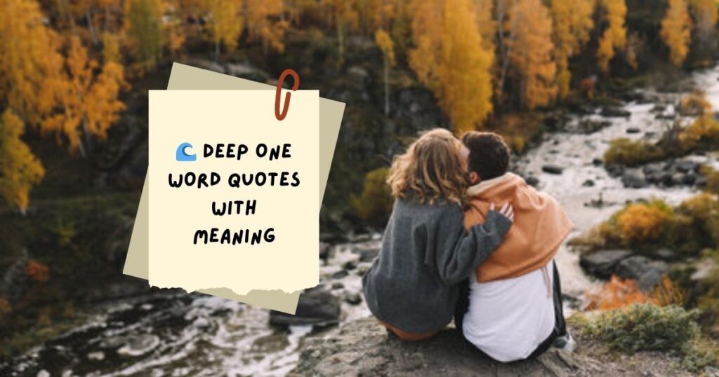One Word Quotes