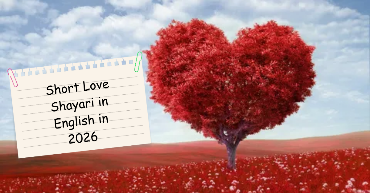 Short Love Shayari in English in 2026