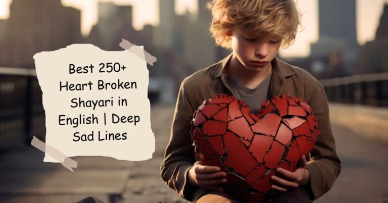 Heart Broken Shayari in English