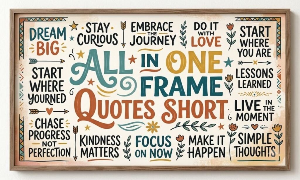 All in one frame quotes short