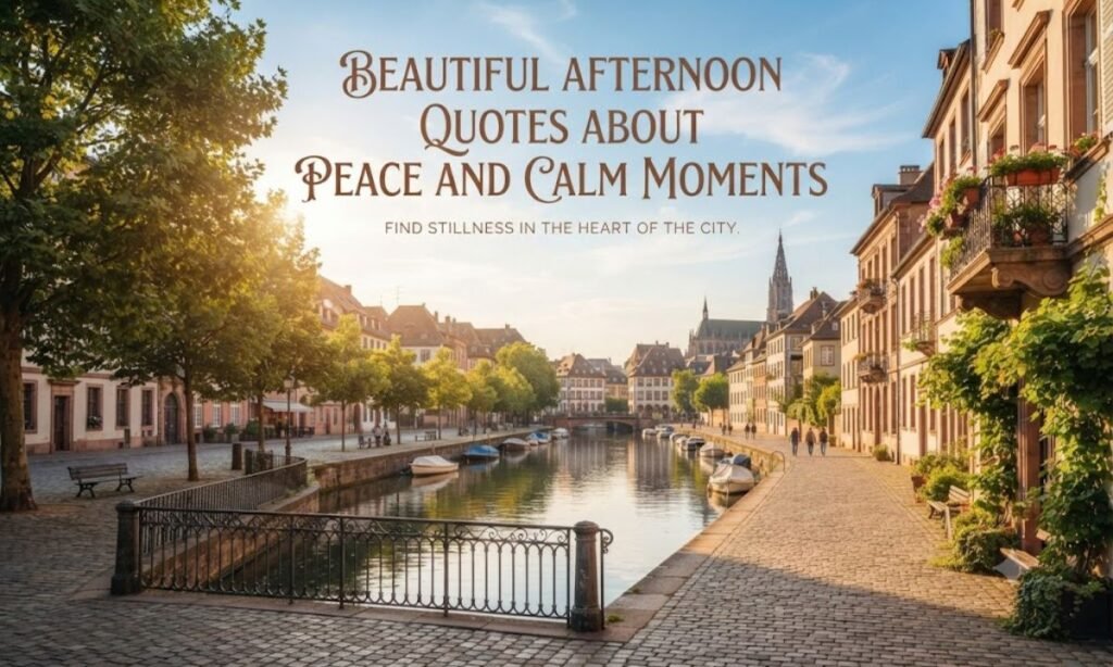 Beautiful Afternoon Quotes About Peace and Calm Moments