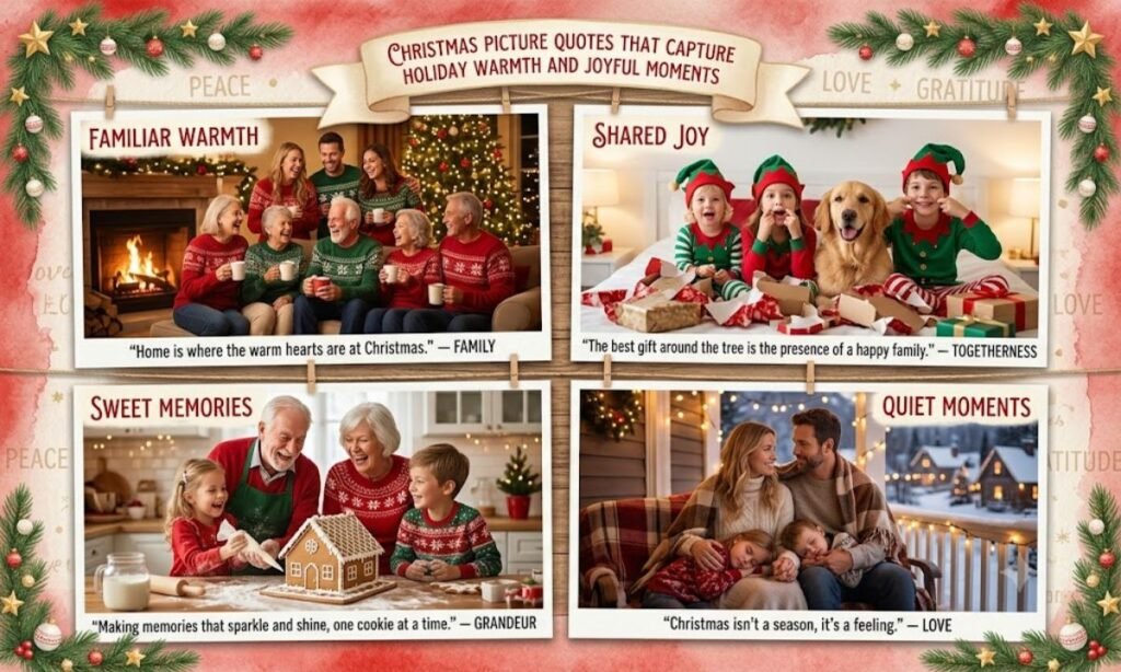 CHRISTMAS PICTURE QUOTES THAT CAPTURE HOLIDAY WARMTH AND JOYFUL MOMENTS