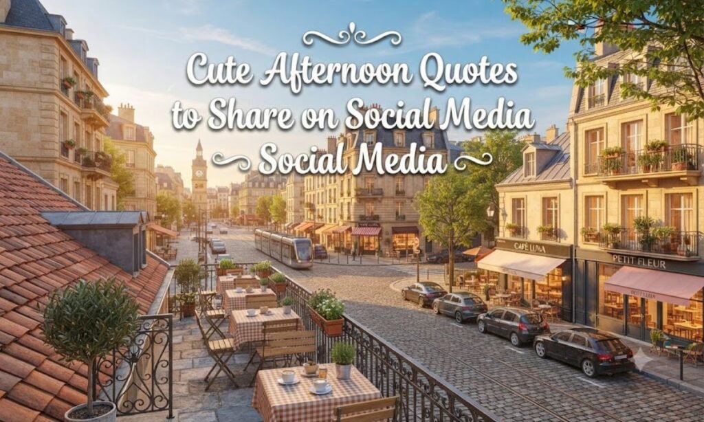 Cute Afternoon Quotes to Share on Social Media