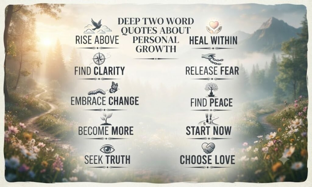 Deep Two Word Quotes About Personal Growth