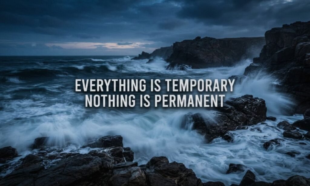 Everything is temporary nothing is permanent quotes