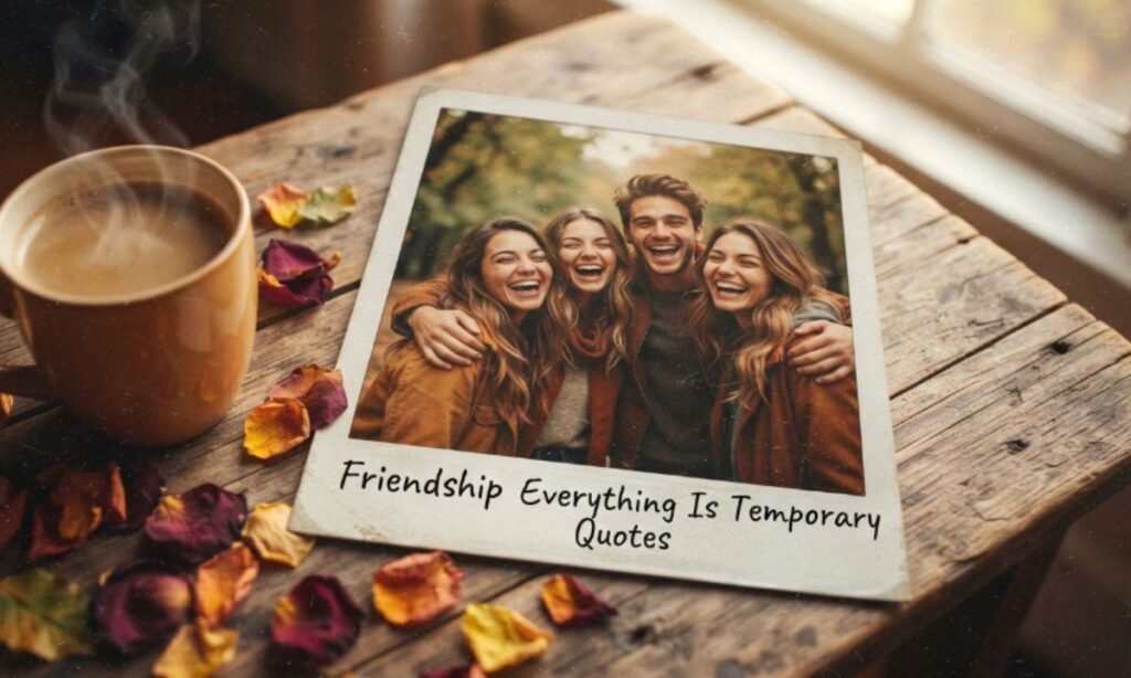 Friendship Everything Is Temporary Quotes