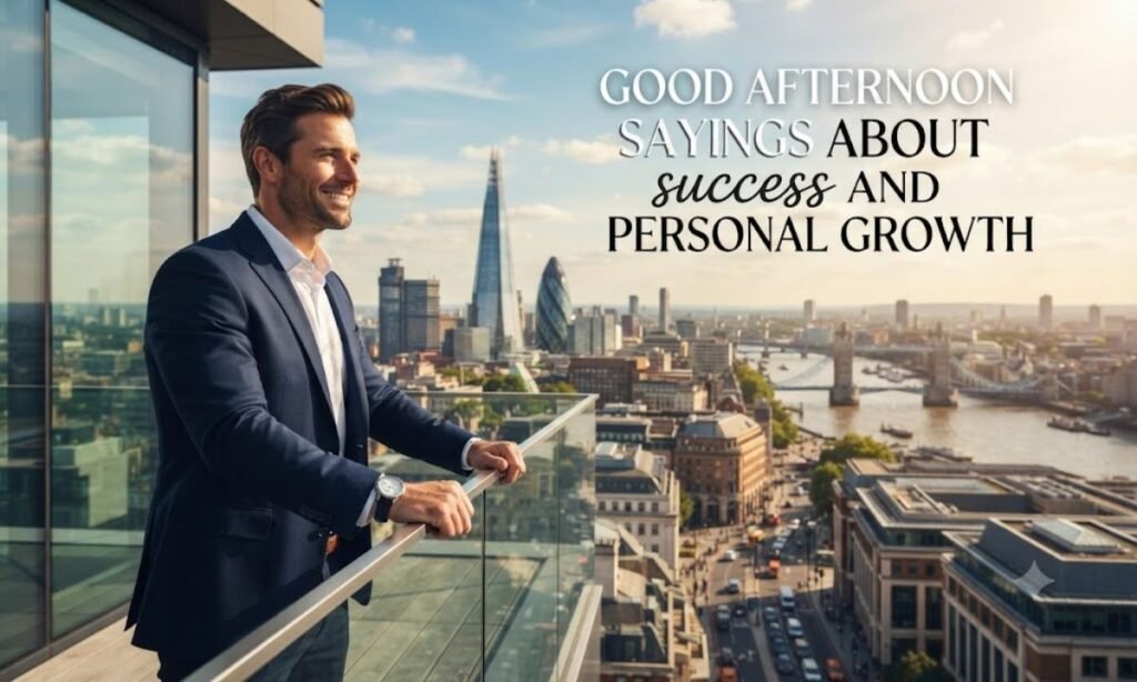 Good Afternoon Sayings About Success and Personal Growth