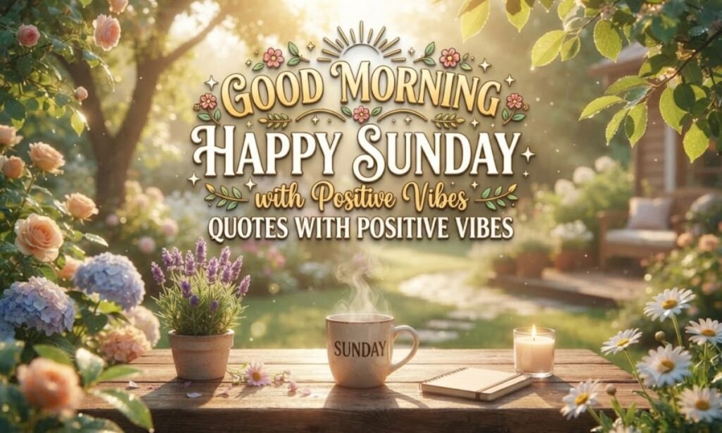 Good Morning Happy Sunday Quotes with Positive Vibes
