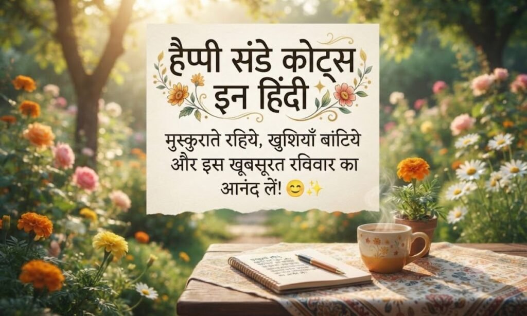 Happy Sunday Quotes in Hindi