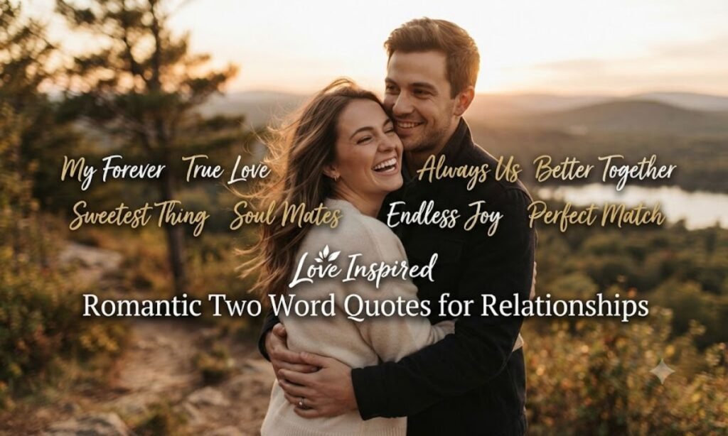 Love Inspired Romantic Two Word Quotes for Relationships