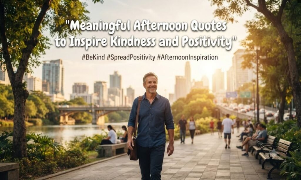 Meaningful Afternoon Quotes to Inspire Kindness and Positivity