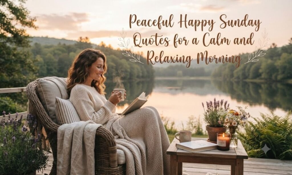 Peaceful Happy Sunday Quotes for a Calm and Relaxing Morning