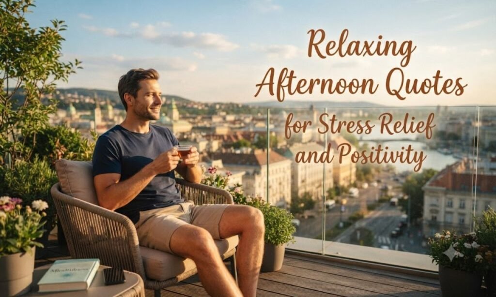 Relaxing Afternoon Quotes for Stress Relief and Positivity