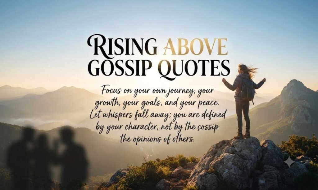 Rising Above Gossip Quotes