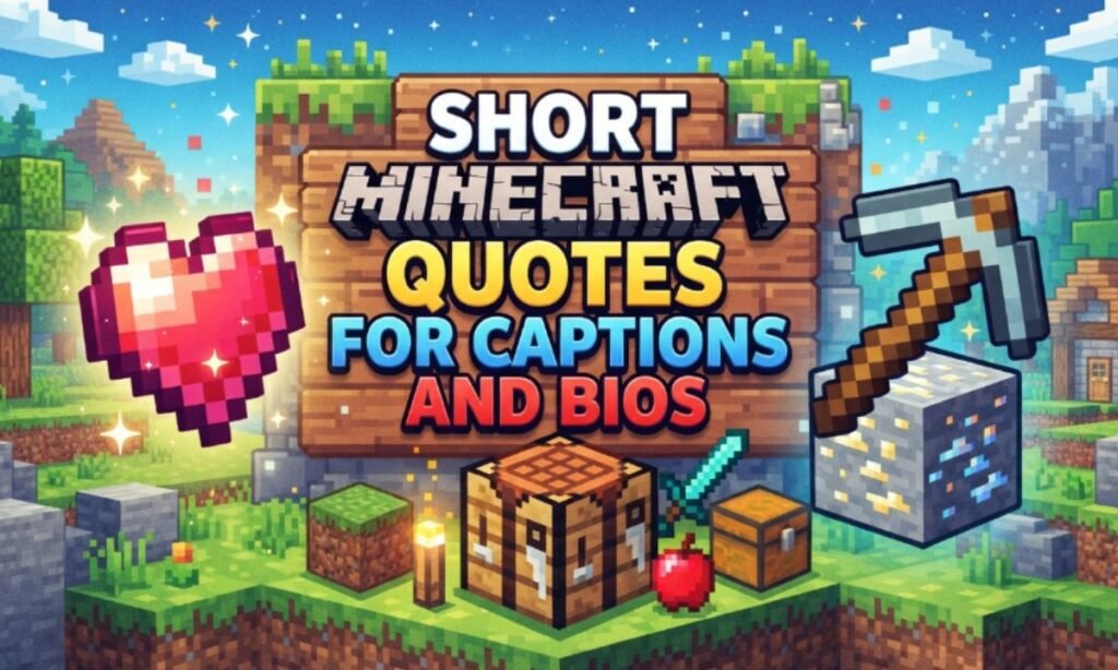 Short Minecraft Quotes for Captions and Bios