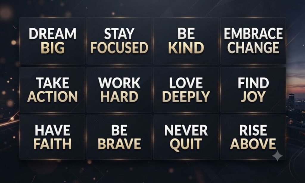 Short powerful two word quotes