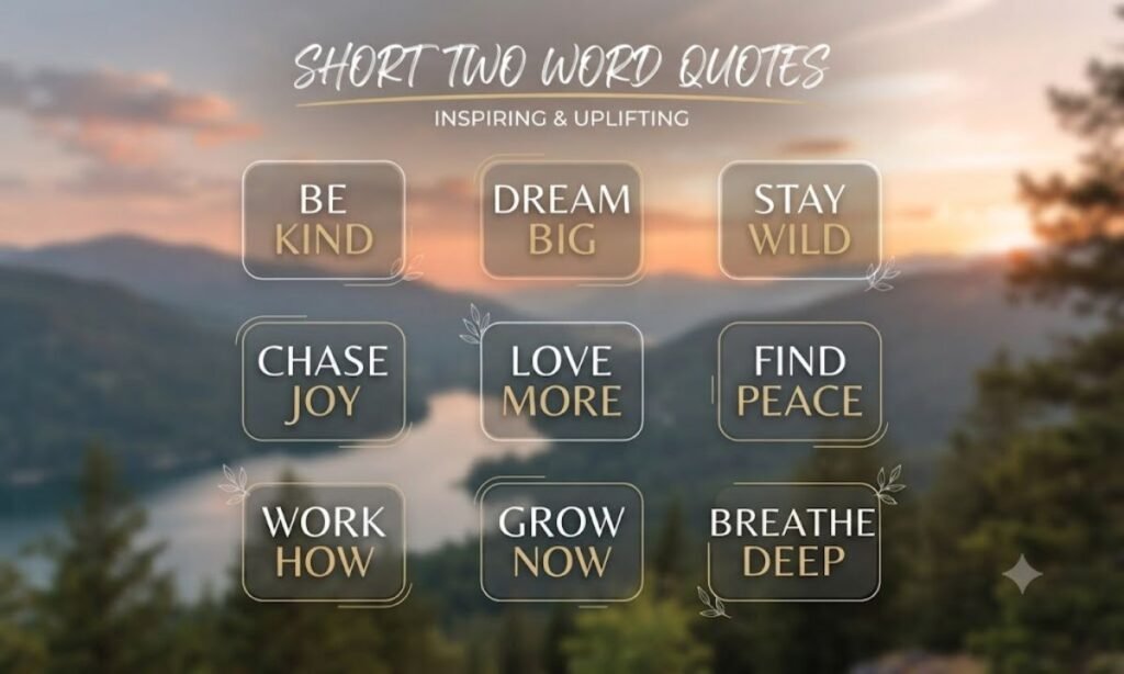Short two word quotes