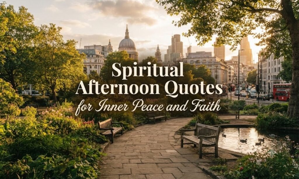 Spiritual Afternoon Quotes for Inner Peace and Faith