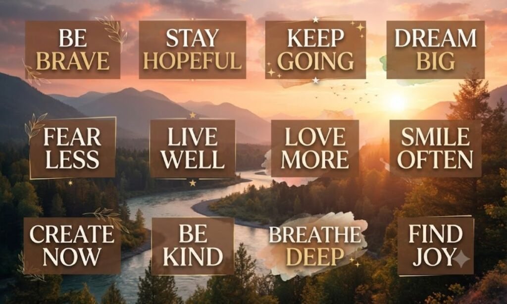Two word inspirational quotes